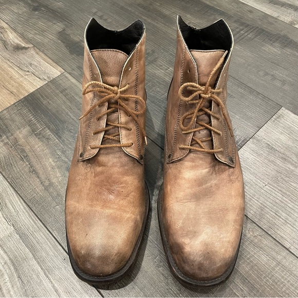 Men’s Keneth Cole Collection Leather Boots Italy 10.5 - Picture 1 of 7